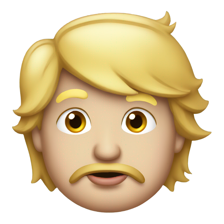 genmoji : Donald Trump avec de grosses lèvres