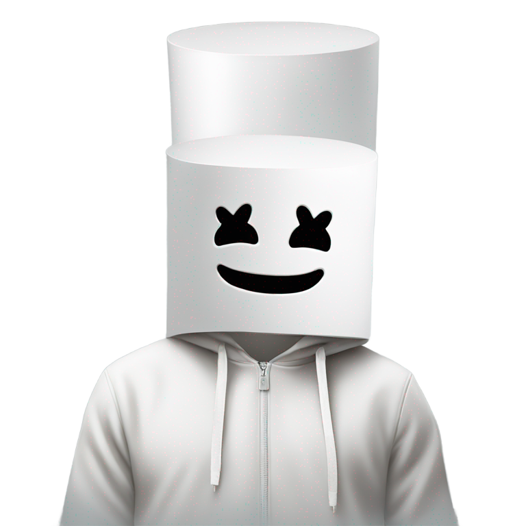 genmoji：Marshmello on top himself inside himself
