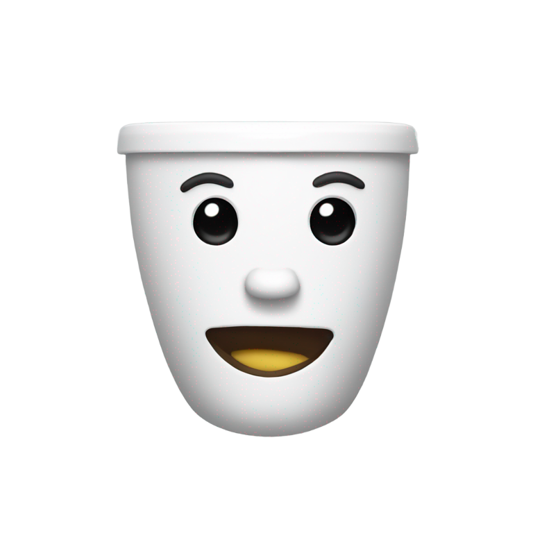 genmoji：一个从马桶里探出未刮胡子脸的厕所