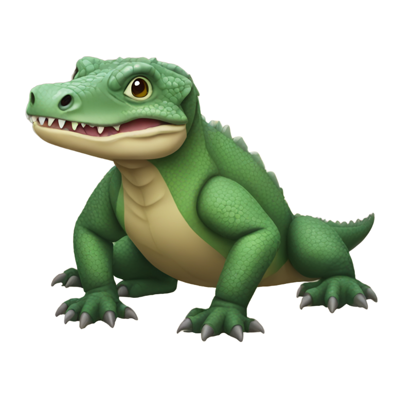 genmoji : Un adorable dragon de Komodo