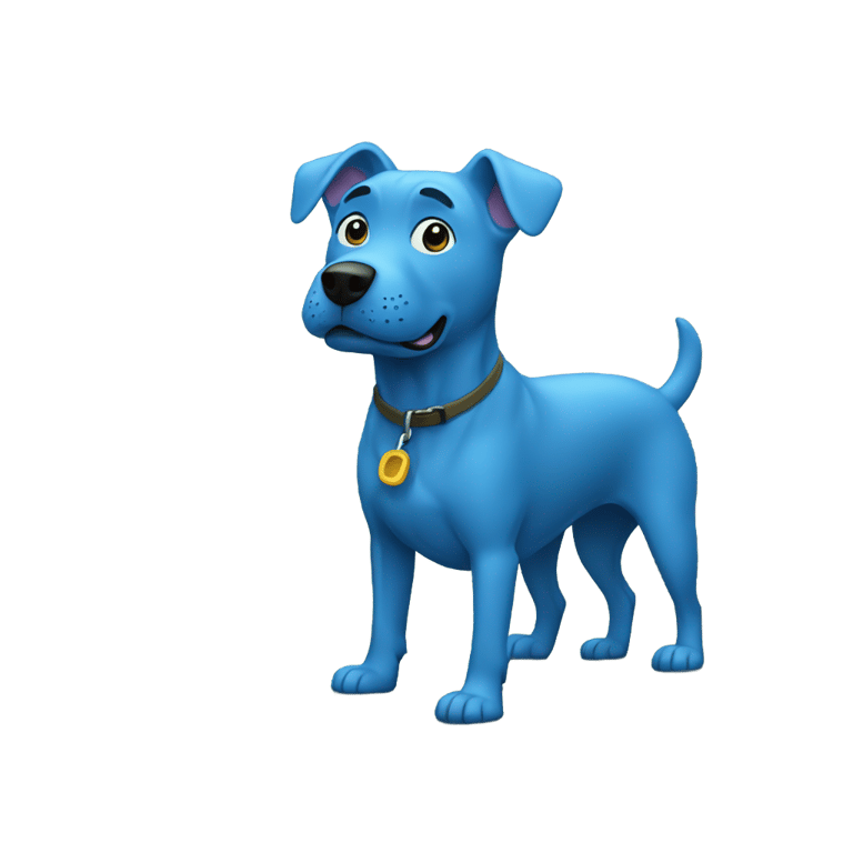 genmoji：蓝狗在沼泽中