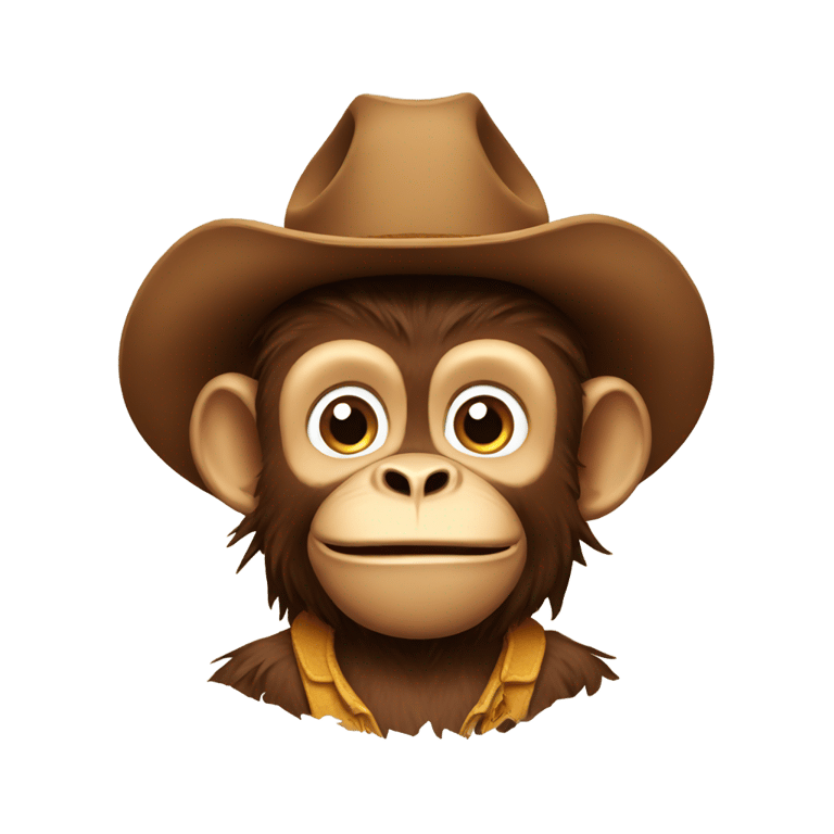 genmoji: Cowboy monkey