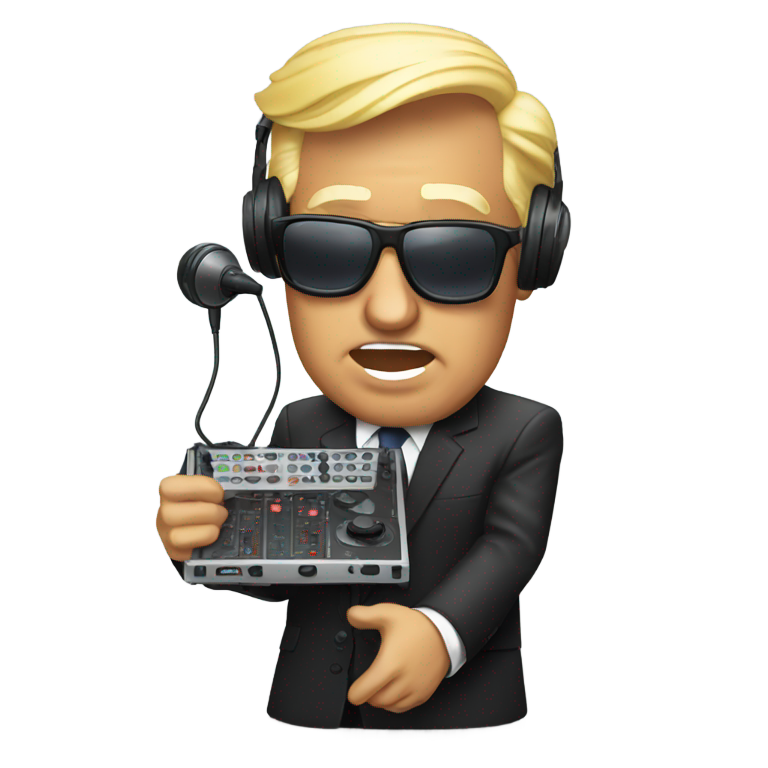 genmoji: Trump breaking dj system