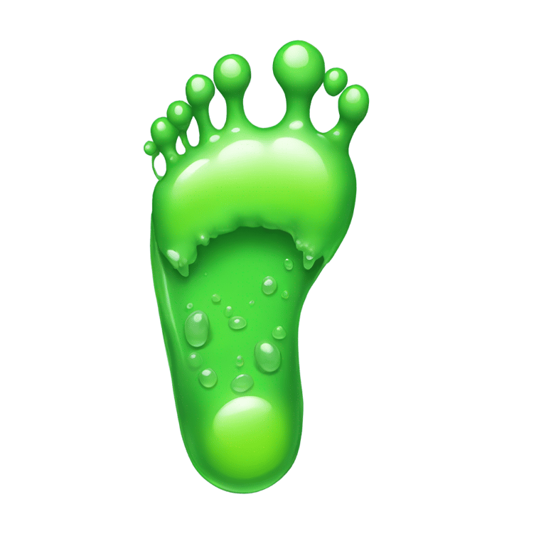 genmoji : Pied avec slime