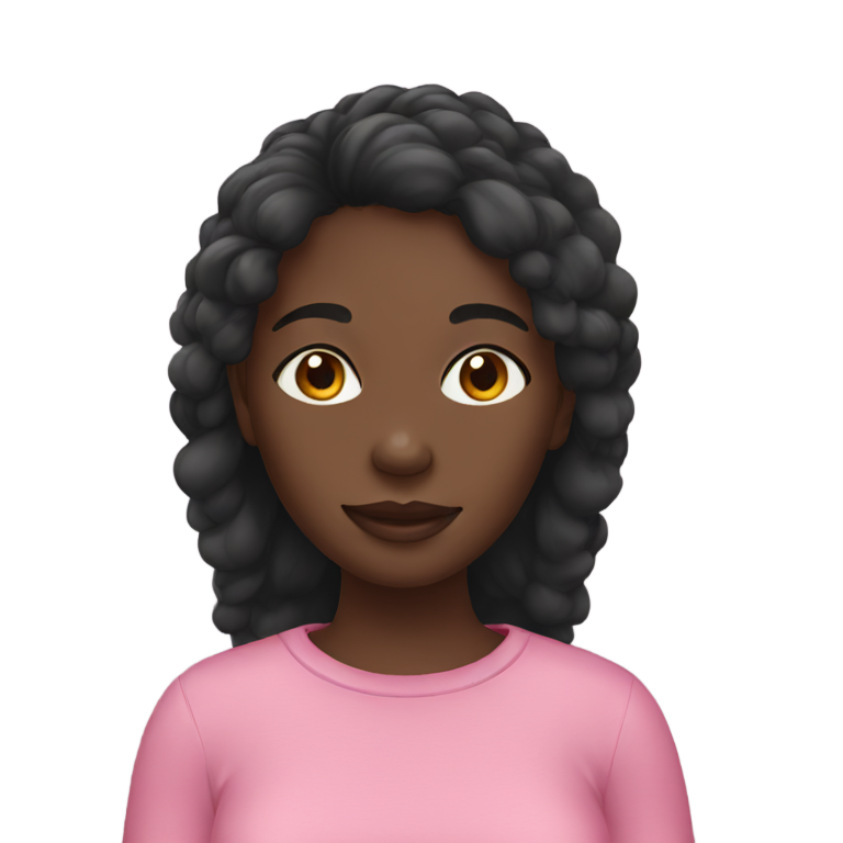 genmoji: black girl wearing face pack