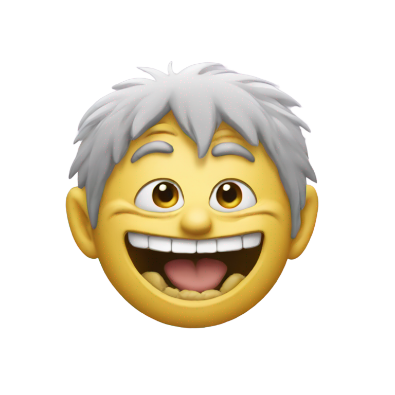 genmoji: make the troll face meme with the gloss of an emoji