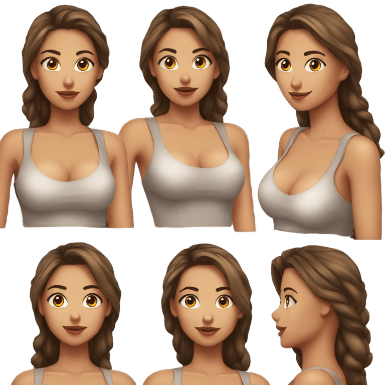 genmoji：very hot 19 yearsold  girl with big breasts