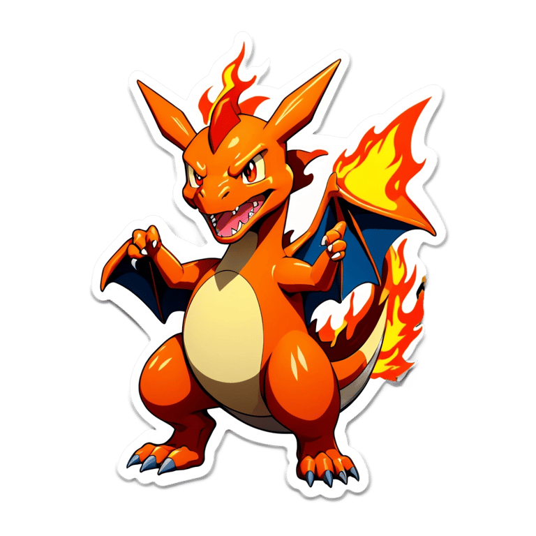 genmoji: A fusion of Charizard and fire.