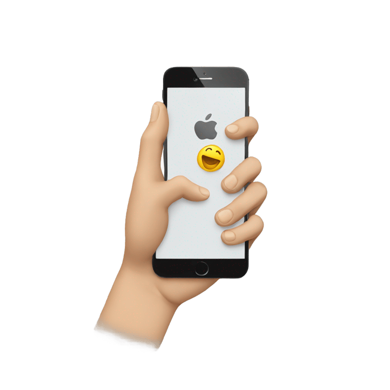 絵文字：iPhoneを持つ手
