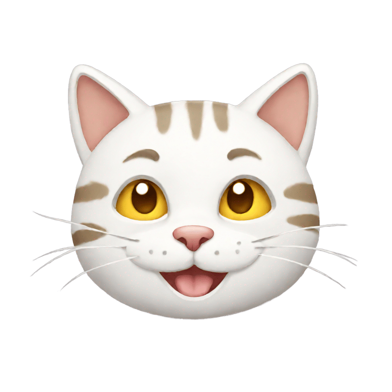 絵文字：simple smiling cat