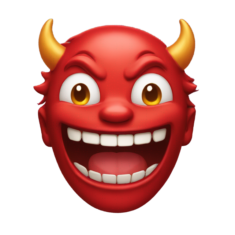 genmoji: Devil laughing
