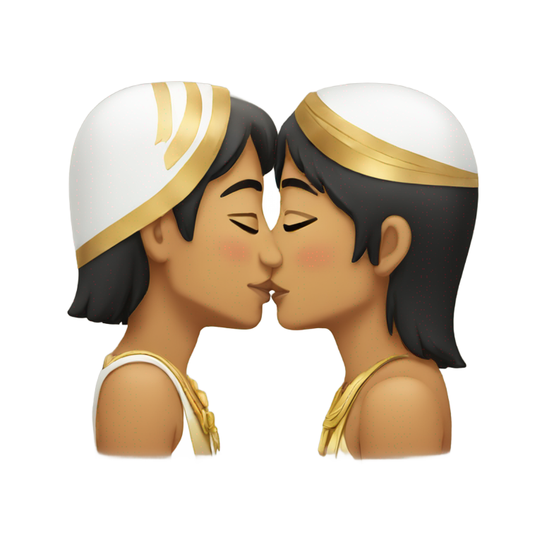 genmoji：埃及人和菲律宾人接吻