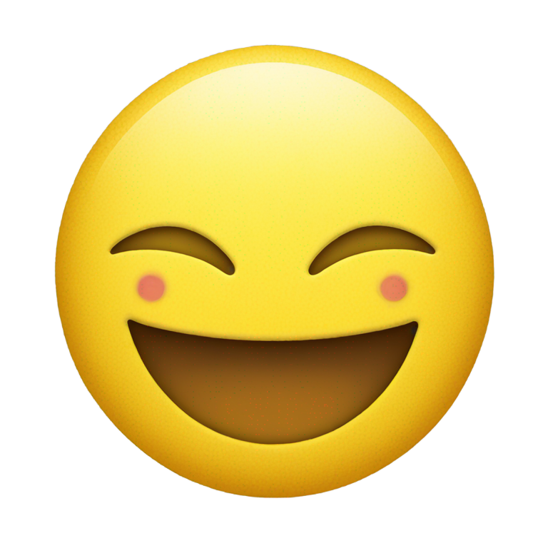 genmoji: Smiling emoji with yellow emoji sticking out