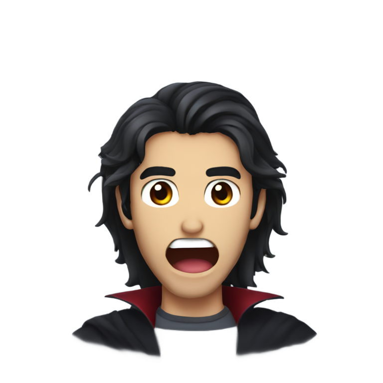 genmoji: zach king as a vampire