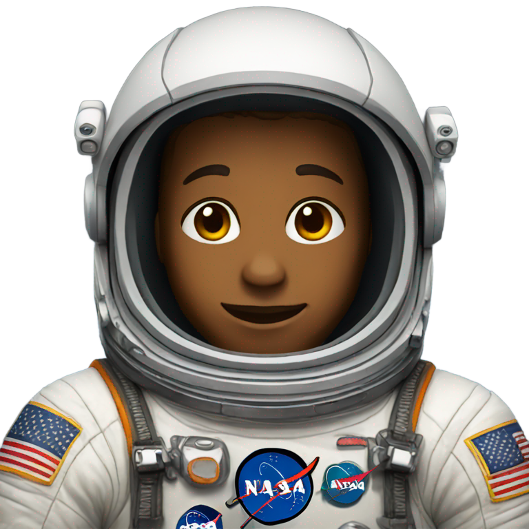 絵文字：アメリカ航空宇宙局の宇宙飛行士です。