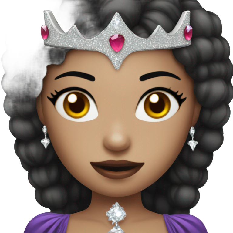 genmoji: a vampire princess with a sparkly crown