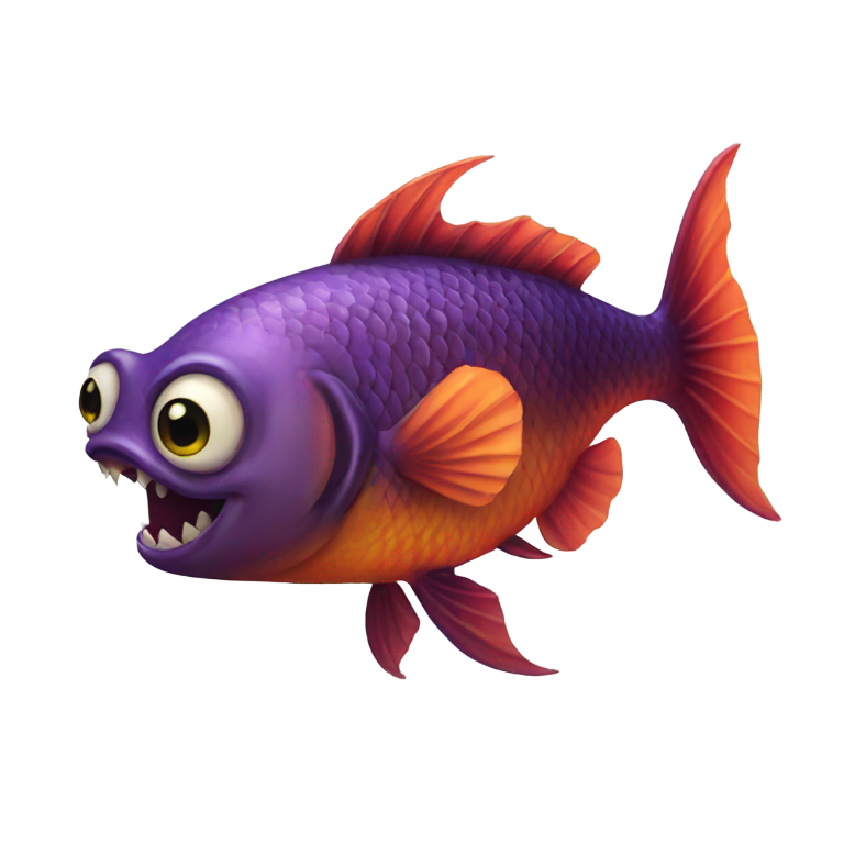 genmoji：邪恶的鱼