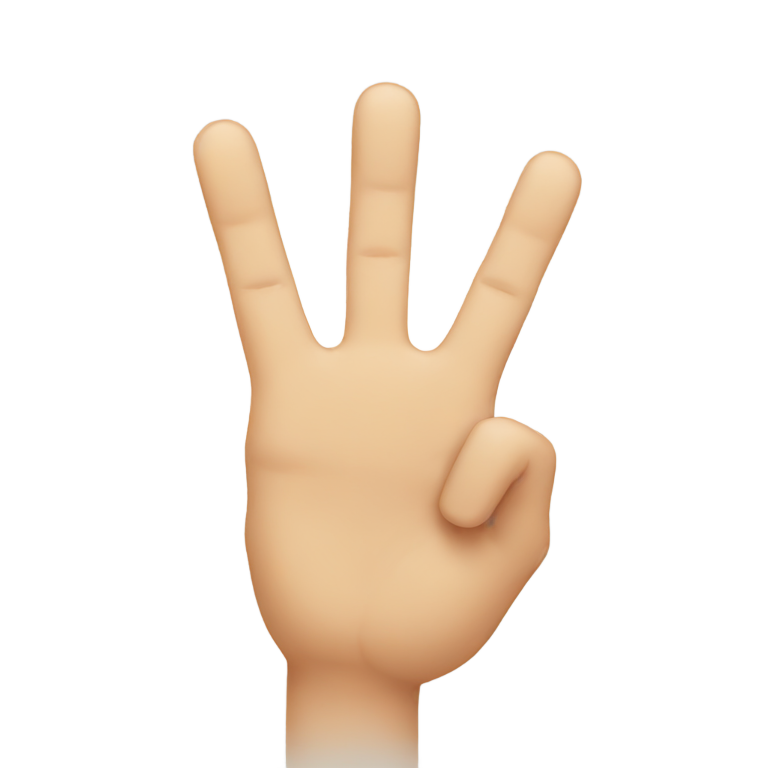 genmoji: Two fingers touching