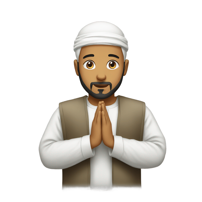 genmoji：A Muslim who prays