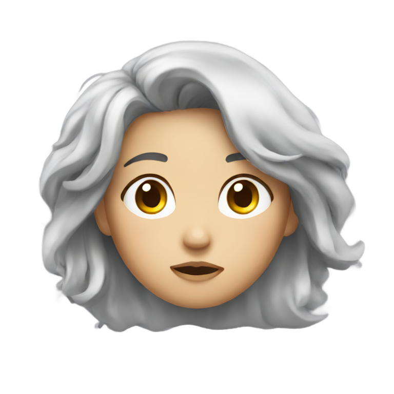 genmoji：Super tired girl who has work tomorrow