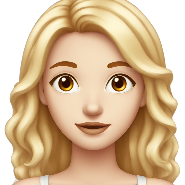 genmoji：一个有着樱桃红头发和棕色眼睛、鼻子穿环的白人女孩