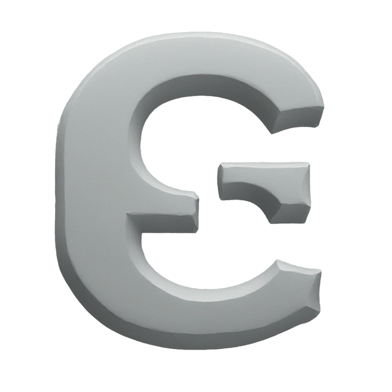 genmoji : Lettre g en peinture grise