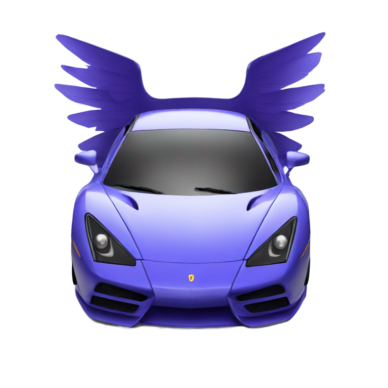 絵文字：翼を持つスーパーカー