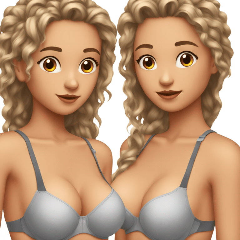 genmoji：very hot 17 yearsold  girl with bra