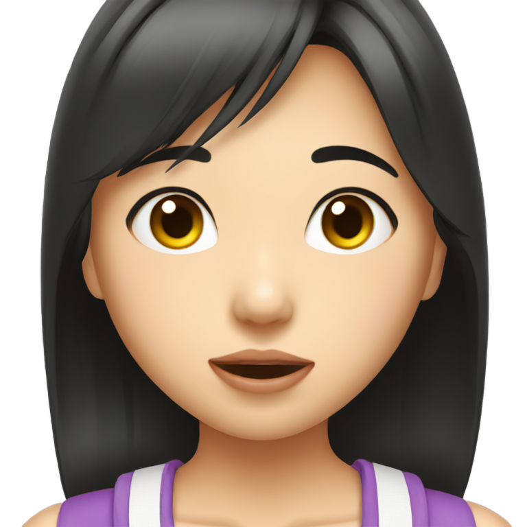 genmoji : Fille asiatique avalant du sperme