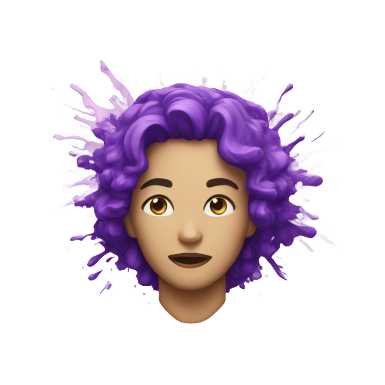 genmoji：紫色飞溅