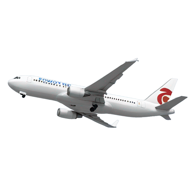 絵文字：767が右に向かって飛行しています。
