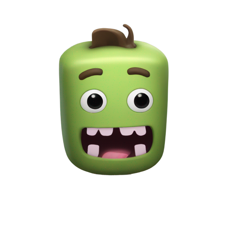 絵文字：ロブロックスのホラーゲームキャラクター、ジョージー。ジョージ（ペッパピッグ）のように見えるけど、怖い。