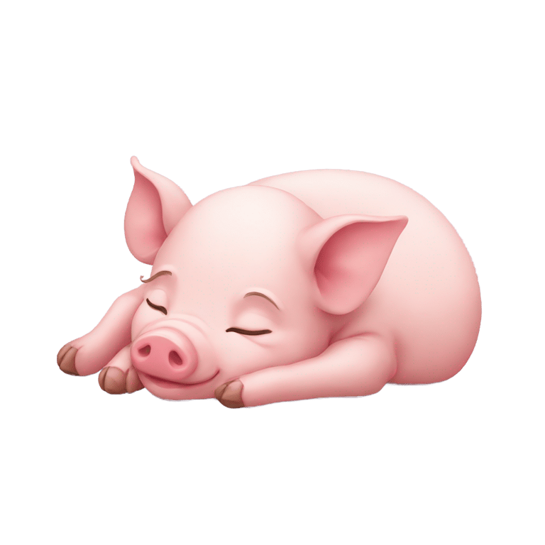 genmoji : piglet sleep
