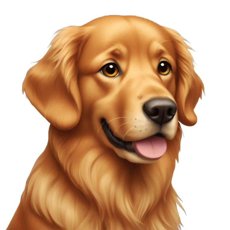 genmoji：头皮屑红色金毛寻回犬