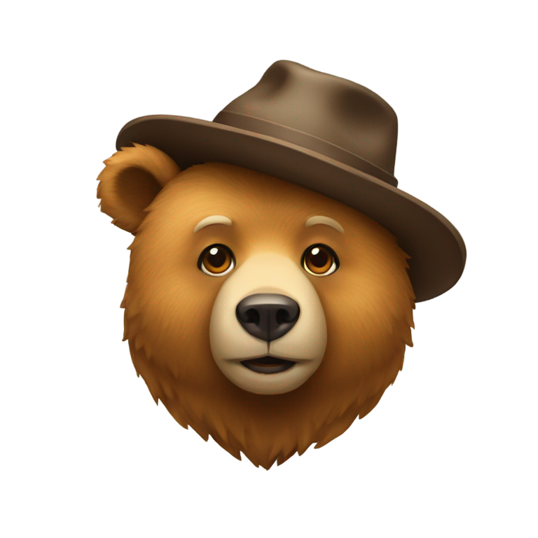 genmoji：戴帽子的熊