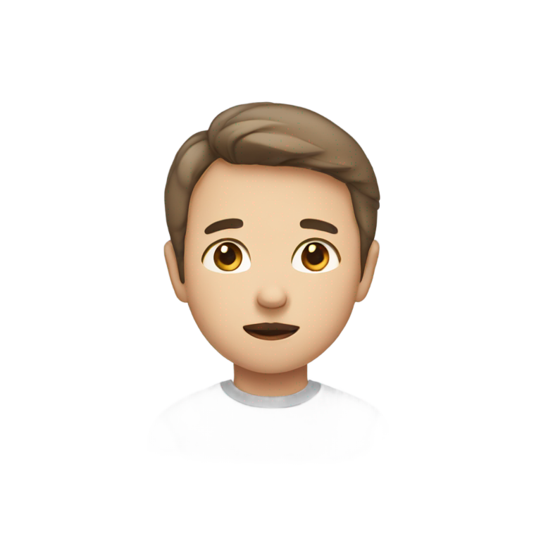 genmoji: a person with a cleft chin