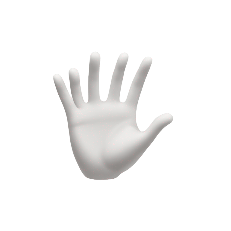 genmoji : white quotation hands emoji