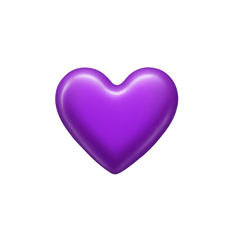 絵文字：A purple heart-shaped sugar candy