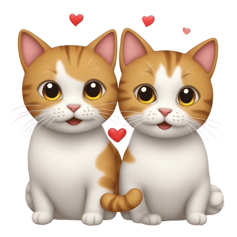 genmoji：两只爱情猫