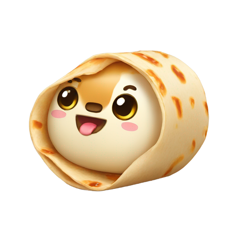 genmoji: cute burrito