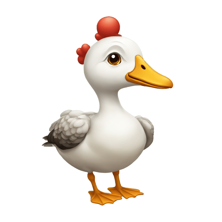 genmoji : Clown Goose