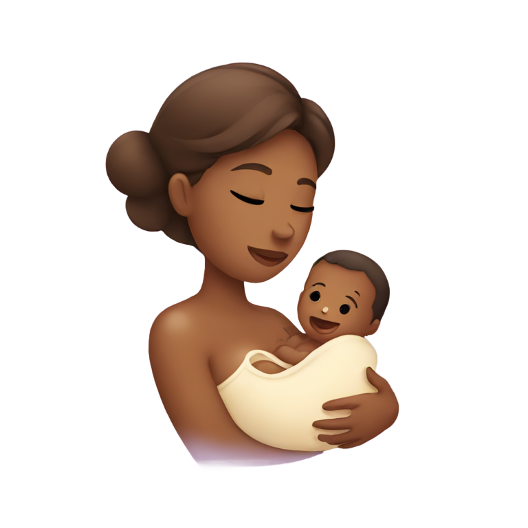 genmoji : Femme allaitant un bébé