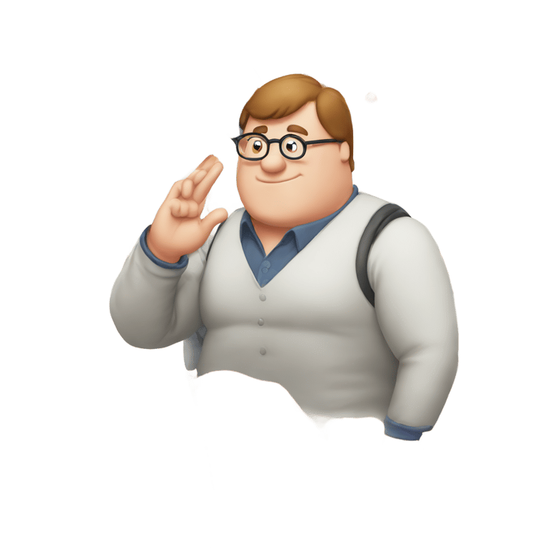 genmoji：彼得·格里芬敬礼同性恋旗