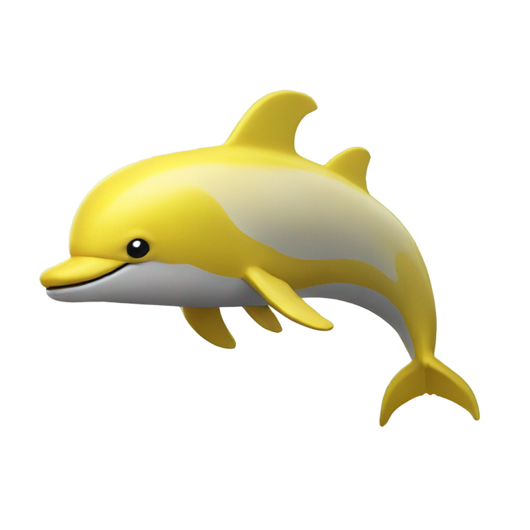 genmoji: Banana dolphin