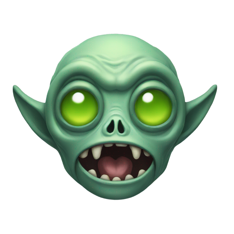 genmoji: freaky alien