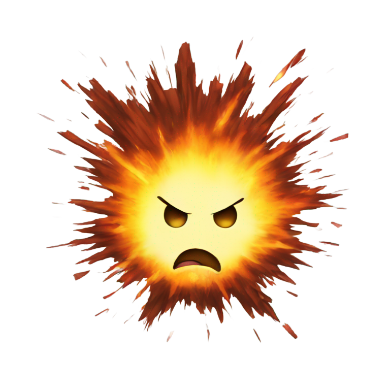genmoji: Exploding with anger emoji