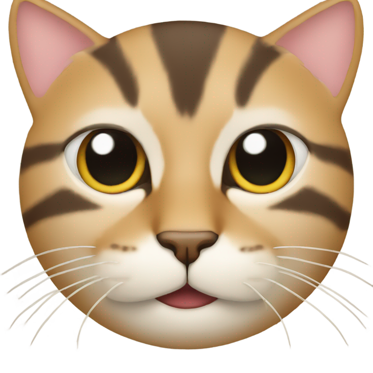 絵文字：人間の顔に猫の口