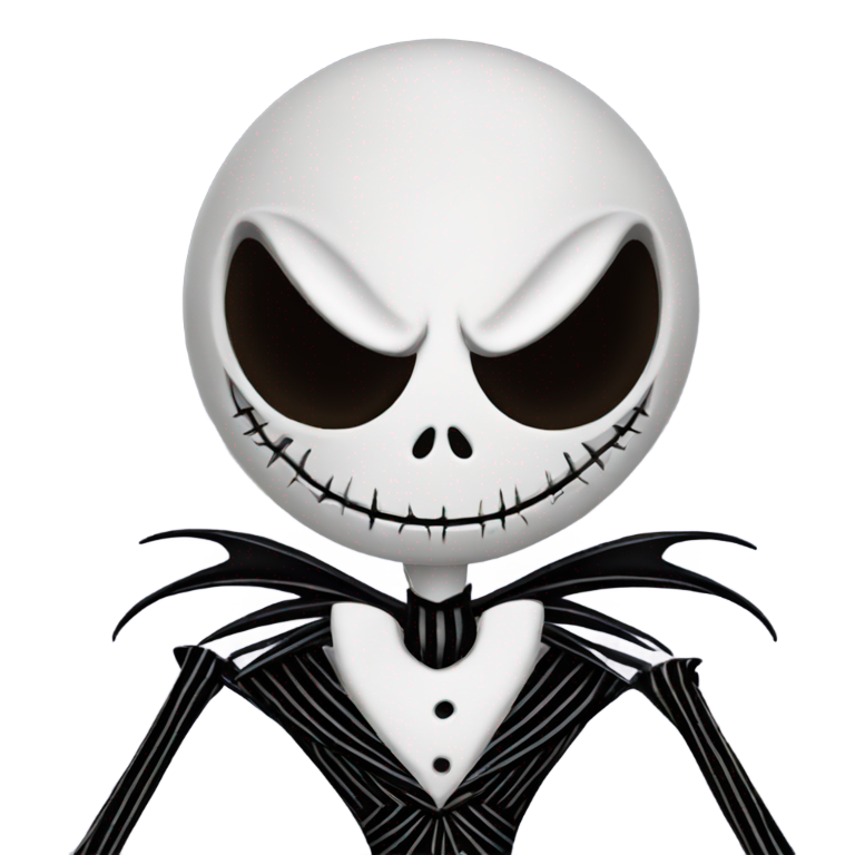 genmoji: jack skellington