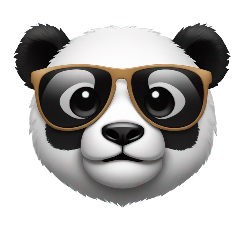 genmoji：戴墨镜的熊猫