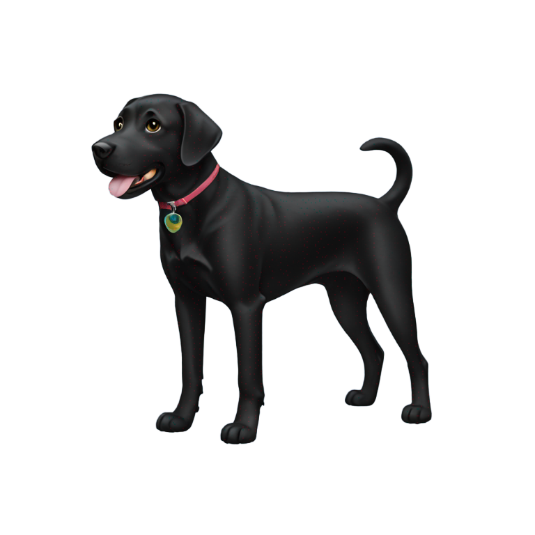 genmoji: black lab black